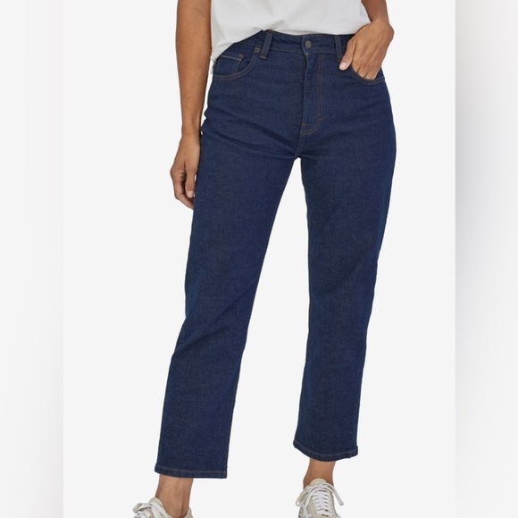 Patagonia Straight Fit Regular Rise Jeans in Blue Women’s Sz 29 - Picture 1 of 13